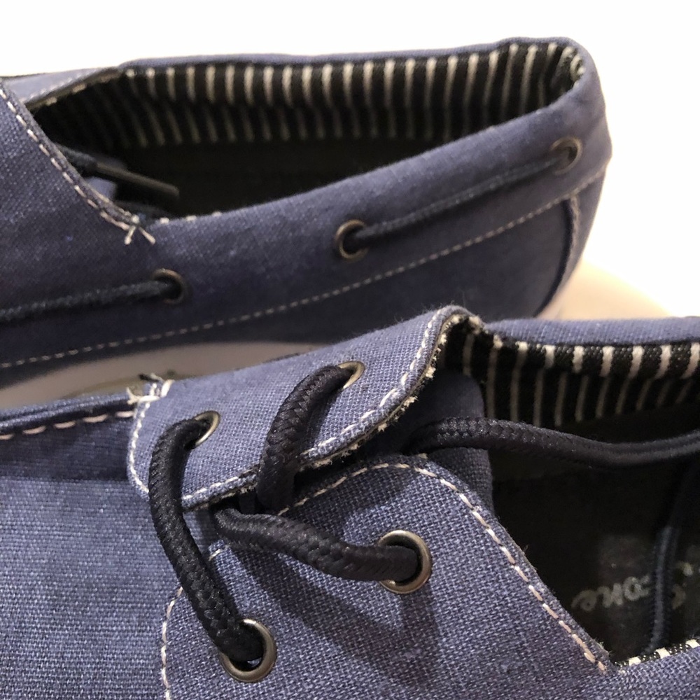 David Stone Denim Boat Loafer/ Shoe - Picture 4 of 14